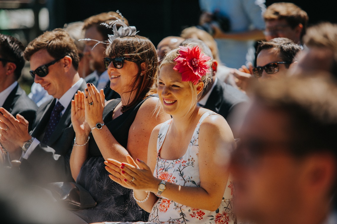 wedding guests at micro wedding knight ceremonies