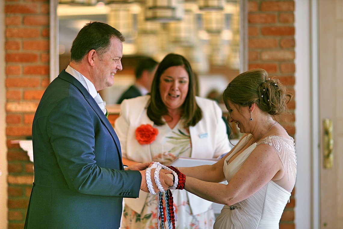 Handfasting cord for wedding ceremony. Made from Bride's parents