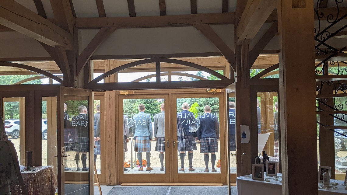 groomsmen in kilts