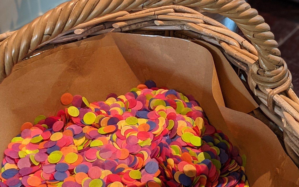 confetti basket