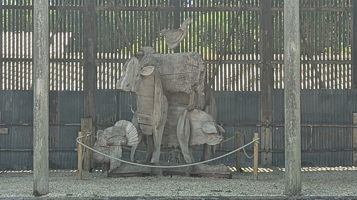 sculpture in wood