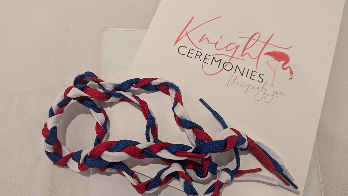 knight ceremonies knot tying