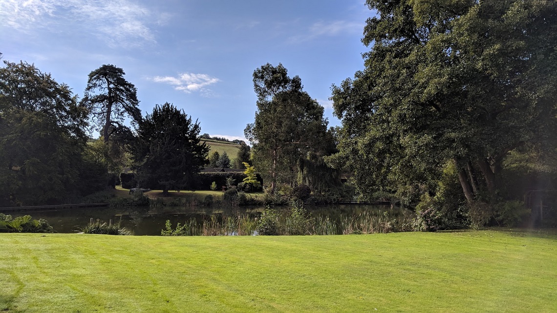 lakeside wedding and fields