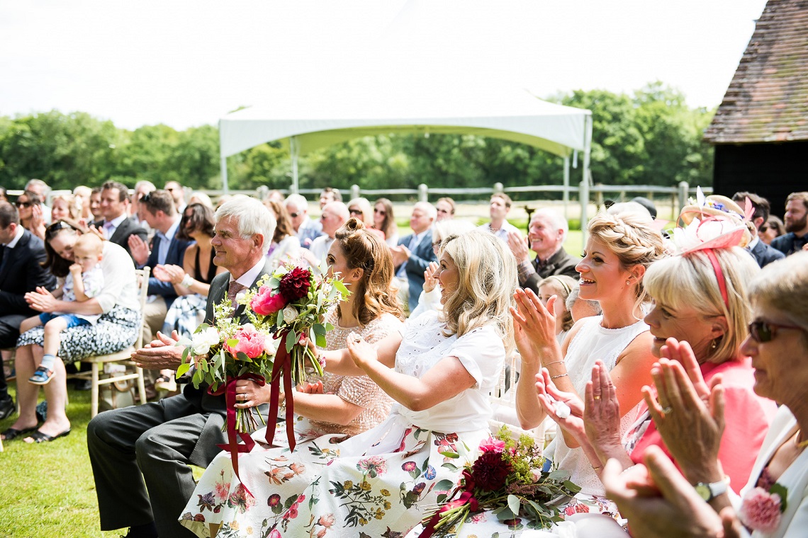 wedding celebrant creating atmosphere