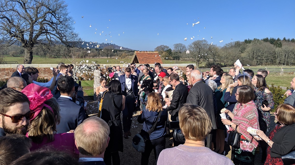 confetti throw high billingshurst barn